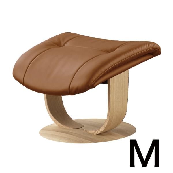 【カリモク】オットマン ブルックス（Mサイズ）R11406 な ストラダ ピュアオーク/キャメル (配送員設置)