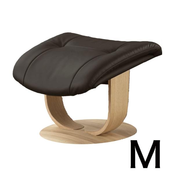 【カリモク】オットマン ブルックス（Mサイズ）R11406 な ストラダ ピュアオーク/ブラック (配送員設置)