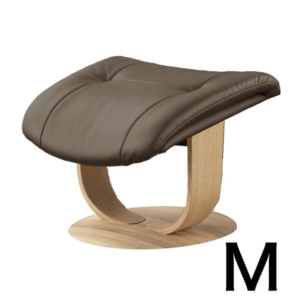 【カリモク】オットマン ブルックス（Mサイズ）R11406 な ストラダ　ピュアオーク/ダークグレー (配送員設置)