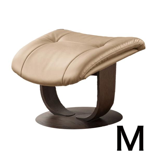 【カリモク】オットマン ブルックス（Mサイズ）R11406 な ストラダ　モカブラウン/ベージュ (配送員設置)