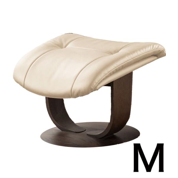 【カリモク】オットマン ブルックス（Mサイズ）R11406 な ストラダ モカブラウン/クリーム (配送員設置)