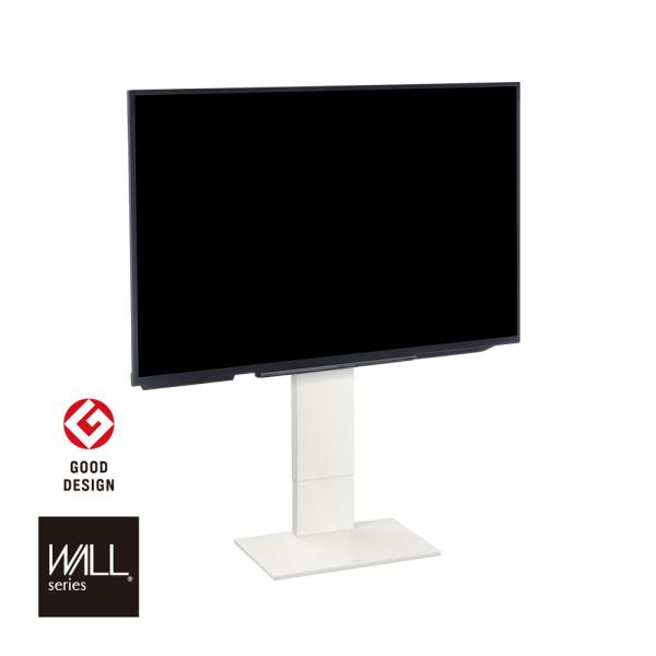 テレビスタンド WALL V2 ロータイプWLTVA5111サテンホワイト (玄関先お渡し お客様組立商品)|島忠・ホームズ店