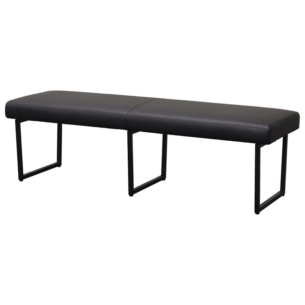 ダイニングベンチ　フォーゼ１４０　ＢＫ（ＰＶＣ） (配送員設置)