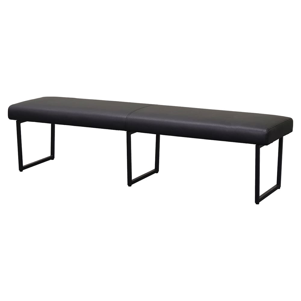 ダイニングベンチ　フォーゼ１７０　ＢＫ（ＰＶＣ） (配送員設置)