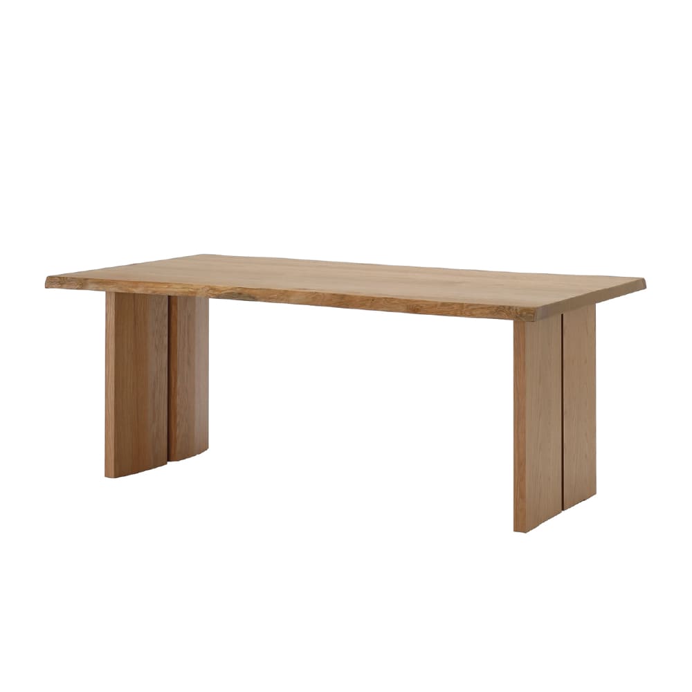 ダイニングテーブル　ビルト2１６０／木脚　ＯＡＫ (配送員設置)