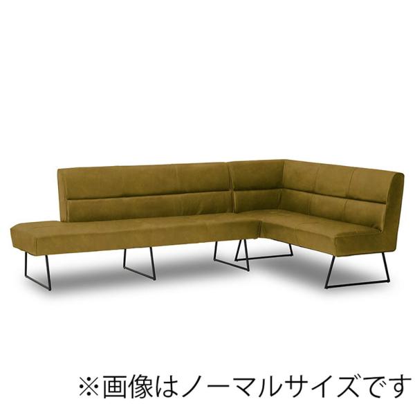 LDソファ ダイニングソファ レザーテックス 高密度ウレタンフォーム スモール 左コーナー用 マルクト オリーブガーデン (配送員設置)｜島忠・ホームズ店