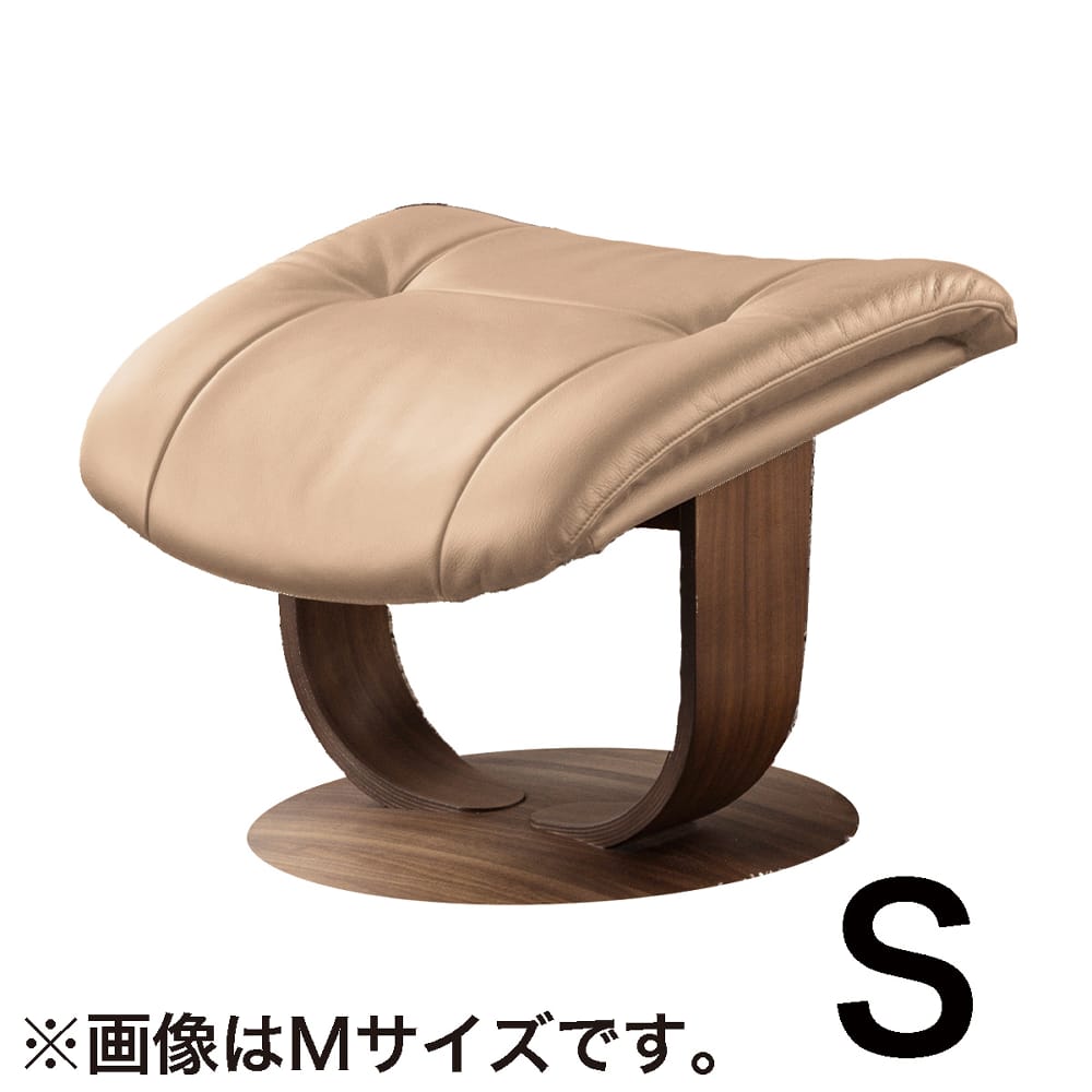 【カリモク】オットマン ブルックス（Sサイズ）R11401 プ ルーク ウォールナット/ベージュ (配送員設置)