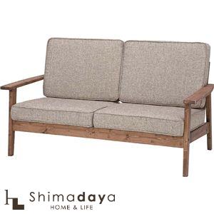 【貨物輸送無料】生まれながら木 油絵の具完成 ２人掛け長椅子 CFS-846 【W141×D75×H78×SH38】 【代引っ張ること不可】 東谷 AZUMAYA 【AZ】【0830】