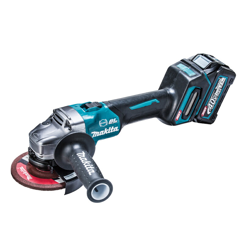 【10日迄 1,000円クーポン配布】マキタ GA002GRDX 125mm充電式ディスクグラインダ(スライドスイッチ) 40Vmax(2.5Ah) セット品 コードレス ◆