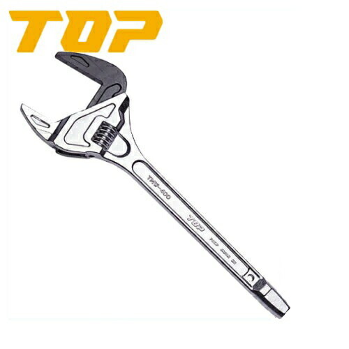 トップ工業 たて型モーターレンチ(配管継手・バルブ締付け用) TMW-400(口開き寸法：38-88mm)