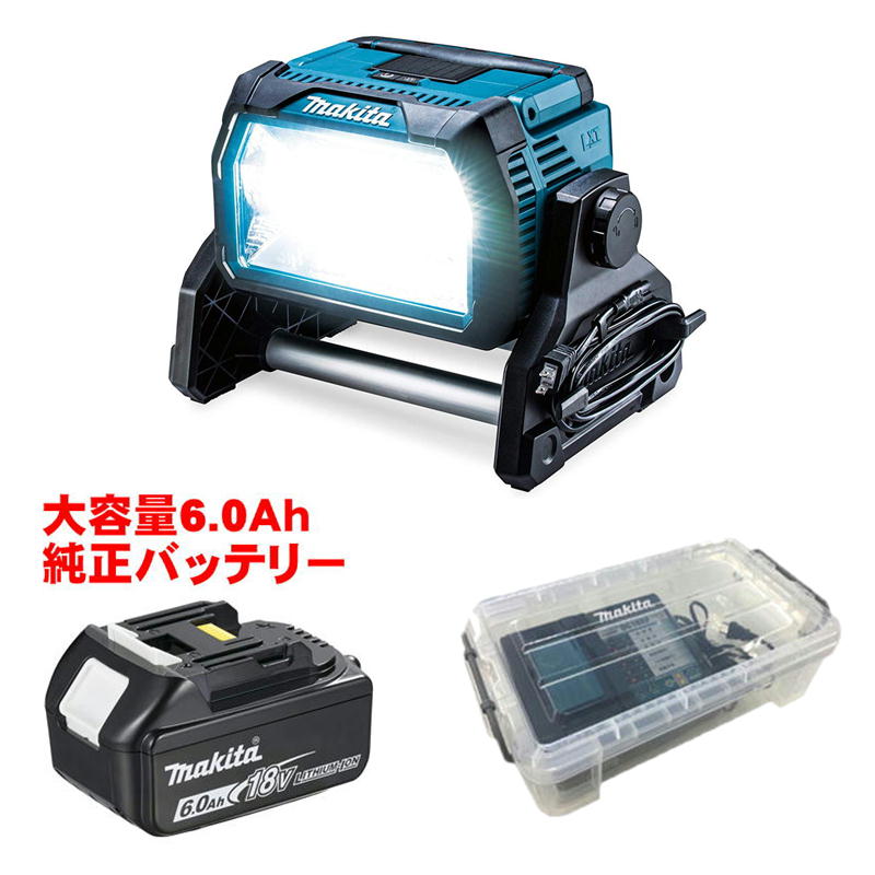 【4日20時～ 1,000円クーポン券別れ別れ】マキタ ML809 LED照明ランプともし火 (14.4/18V/AC100V) 申し受ける器 バッテリ BL1860B ◆