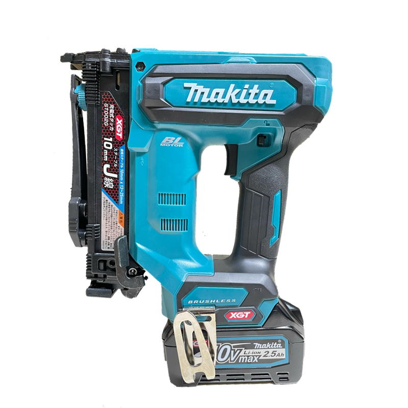 マキタ ST002GRDX 充電式タッカ [J線ステープル幅10mm用] 40Vmax セット品(本体・BL4025×2個・充電器) コードレス ◆