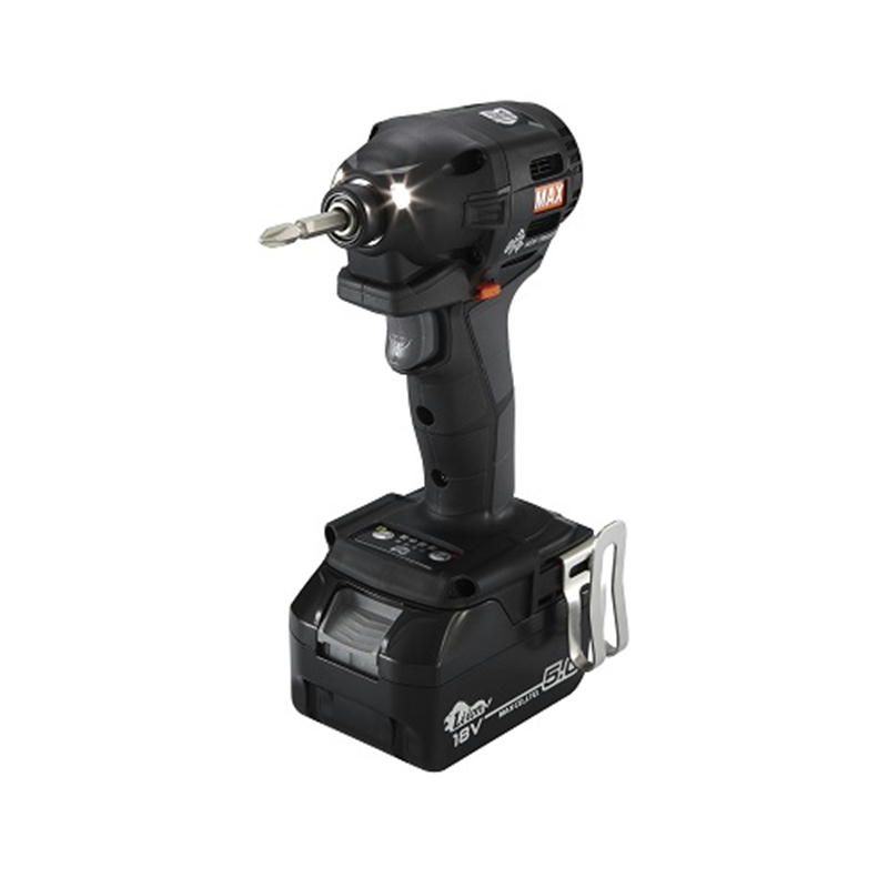 【4日20時～ 1,000円引き換え証散り散り】マックス PJ-ID153K-B2C/1850A 申し受ける式インパクトドライバ(黒) 18V(5.0Ah)書き割り品 コードレス