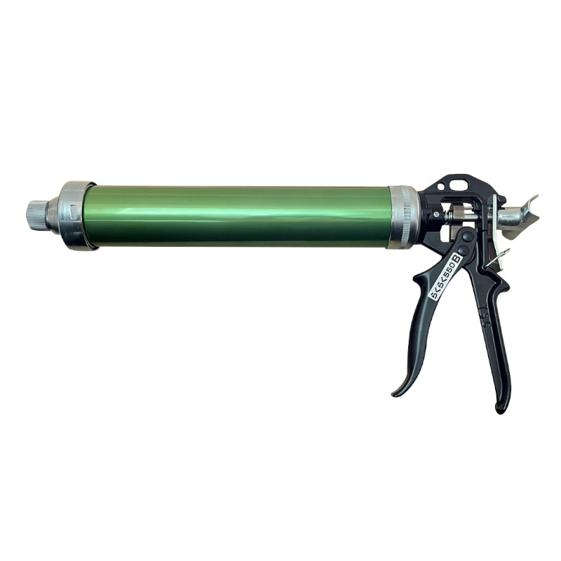 山本製作所 550B-SC-GR らくらく550B コーキングガン(ネジ・フック式)550ml グリーン