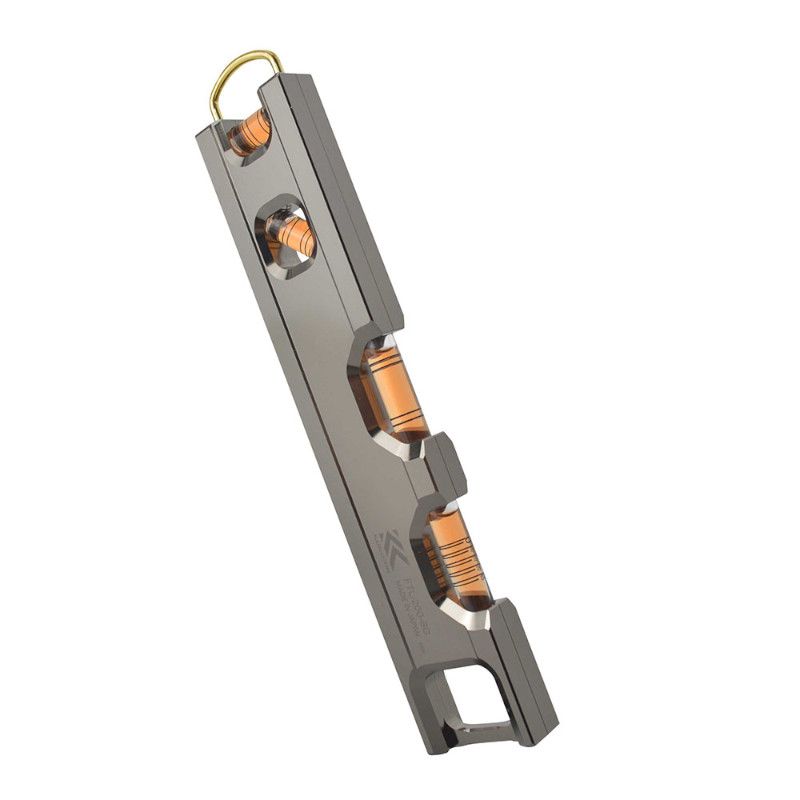 【4/15限定 1,000円クーポン配布】フジ矢 FTL-200-BG KUROKIN アルミ水平器 200mm シルバー 黒金(クロキン) ◆