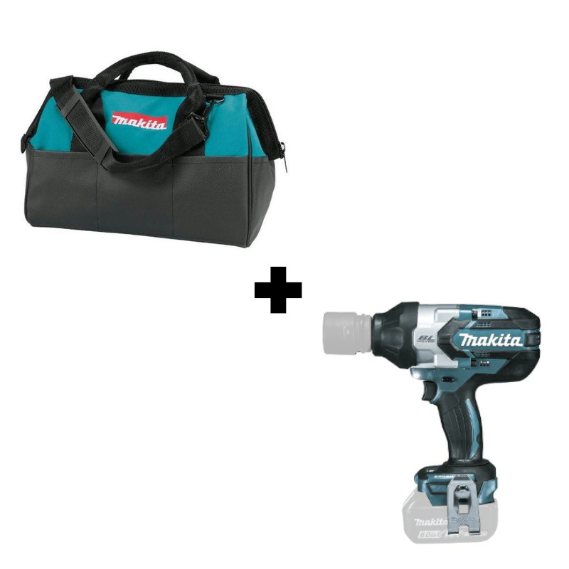 【4日20時～ 1,000円クーポン券別れ別れ】マキタ(makita) TW1001DZ 申し受ける式差しひびき鍵(本体のみ) ＋トートバッグ18V  ◆
