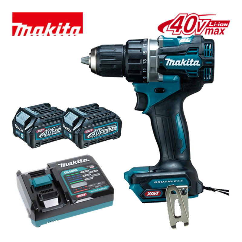 【4日20時～ 1,000円引き換え証散り散り】マキタ(makita) DF002GRDX 申し受ける式ドライバドリル 40Vmax 2.5Ah 書き割り品(本体・BL4025×2個・申し受ける器) コードレス