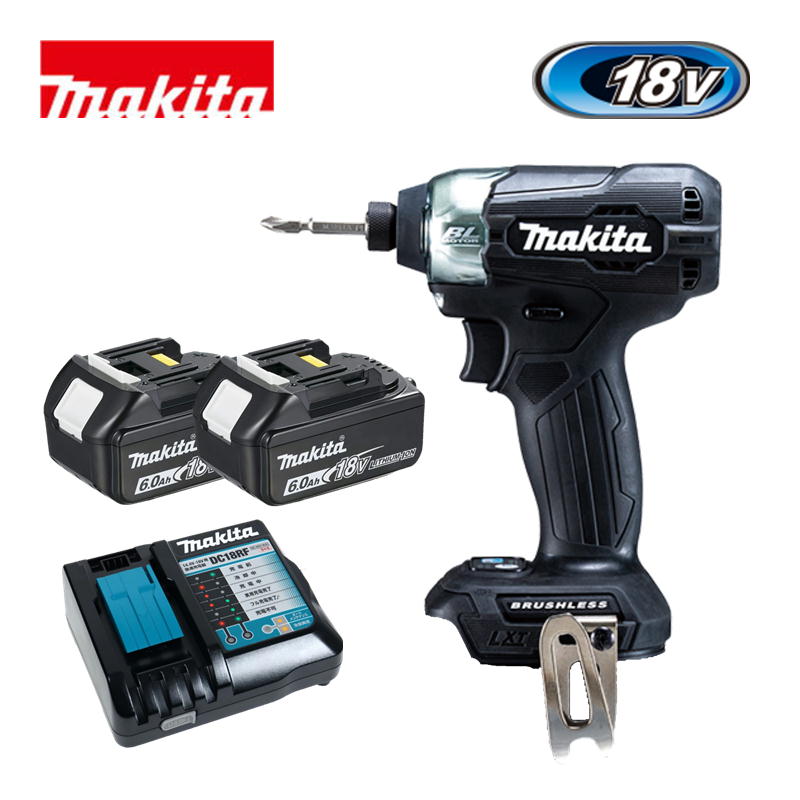 マキタ(makita) TD157DRGXB 充電式インパクトドライバ 18V 6Ah 黒 セット品(本体・BL1860B×2個・充電器) コードレス
