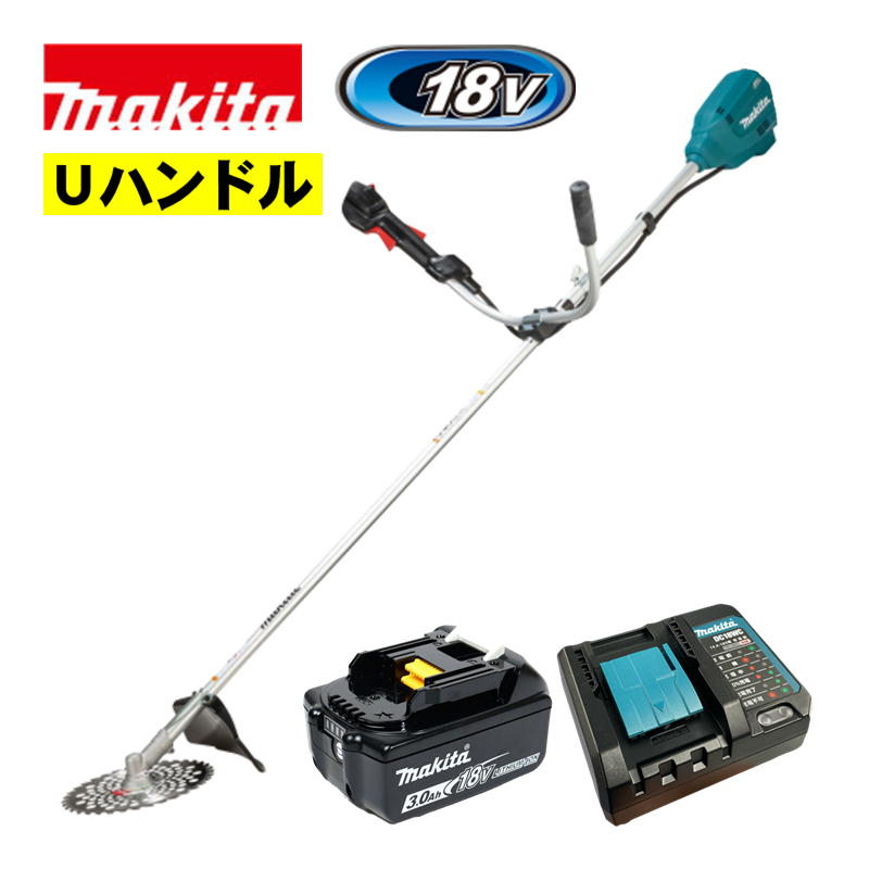 【5/15制限事項 1,000円クーポン券別れ別れ】マキタ(makita) MUR195SDWF (U手持ち部分) 申し受ける式草刈機 18V 3Ah 仕かける品(本体・BL1830B・申し受ける器) (230粍身軽いチップソー付) コードレス 草刈り機-ガーデニング機器