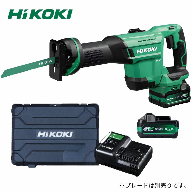 【4日20時～ 1,000円引き換え証散り散り】ハイコーキ（旧：日立工機） CR36DSA(2XPZ) コードレスセーバソー マルチ雄捩子(36V) 2.5Ah 書き割り品(本体・BSL36A18X ×2個・申し受ける器) ◆