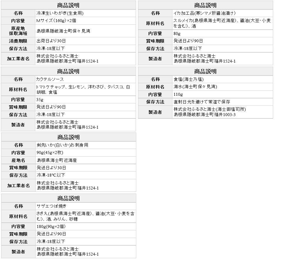 楽天市場 全商品1 000円offセール中 送料無料 島の恵み6種セット生食 岩ガキ 岩がき 牡蠣 生牡蠣 冷凍 いか イカ 剣先イカ 白いか スルメイカ 寒シマメ サザエ さざえ 壺焼き 塩 島根 隠岐 産地直送 旬 ギフト 贈答用 母の日 父の日 お返し 御礼 島風生活 楽天