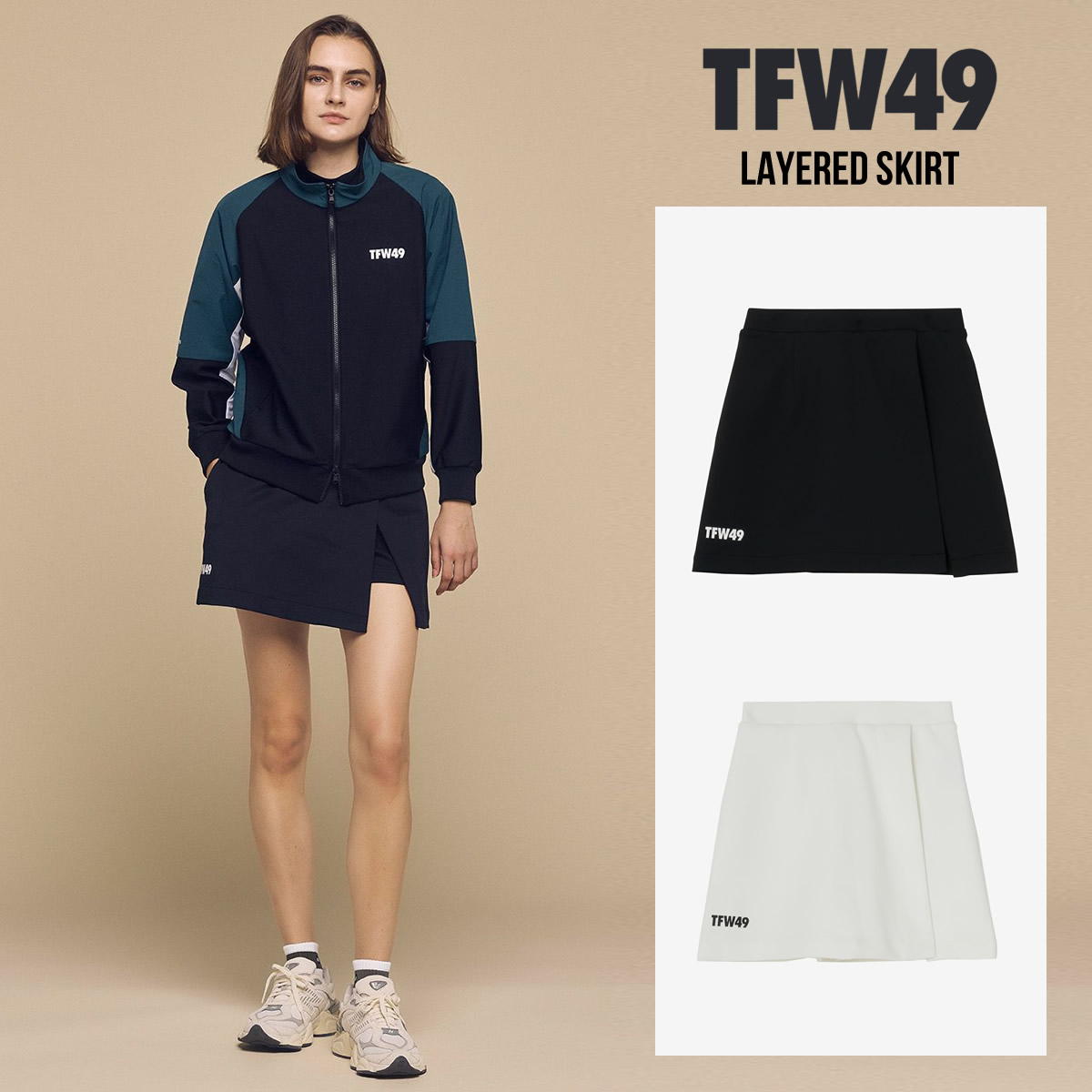TFW49 LAYERED SKIRT [TL07251008] | レディース ゴルフウェア スカート｜Msゴルフ