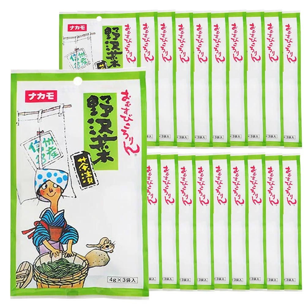 【クーポンで10%OFF】おむすびころりん 野沢菜 茶漬 240g(4g×3袋×20束) | ふりかけ 高菜 チャーハン おにぎり 菜飯 メール便 送料無料 仕送り 食品 一人暮らし おいしい 保存食 買い置き 簡単調理