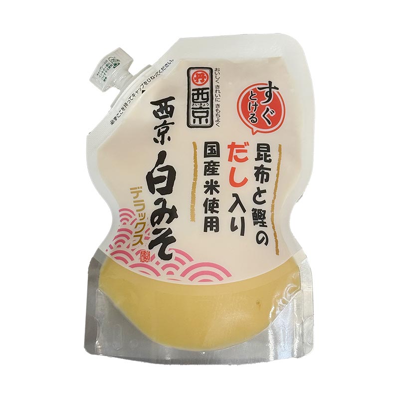 楽天市場】白味噌 「 西京白みそ デラックスだし入り 250g 12個