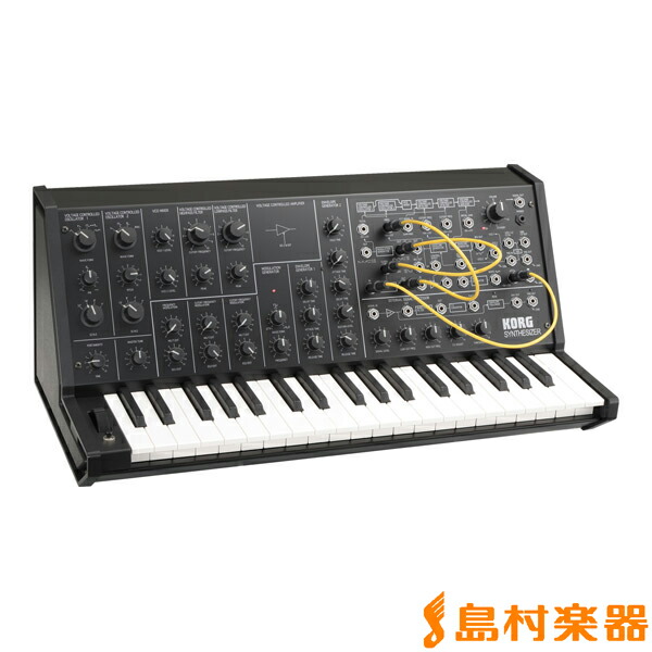 【マラソン期間中 エントリーでさらP5倍】KORG MS-20 mini ブラック アナログシンセサイザー 37鍵盤 コルグ MS20 MINI｜島村楽器