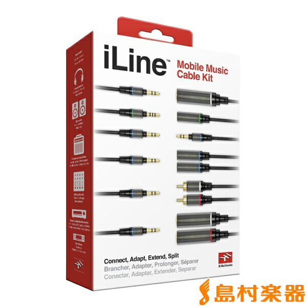 IK Multimedia iLine Mobile Music Cable Kit オーディオケーブルセット IKマルチメディア