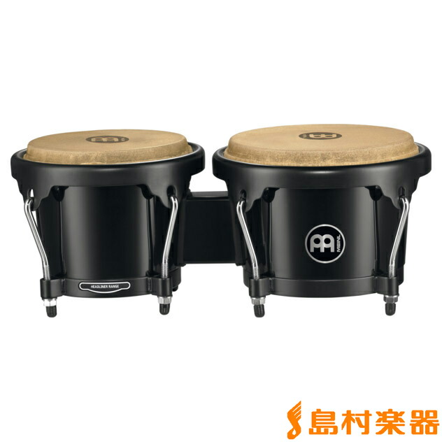 【マラソン期間中 エントリーでさらにP5倍】 MEINL JOURNEY SERIES HB50 BONGOS ボンゴ 【ブラック】 マイネル