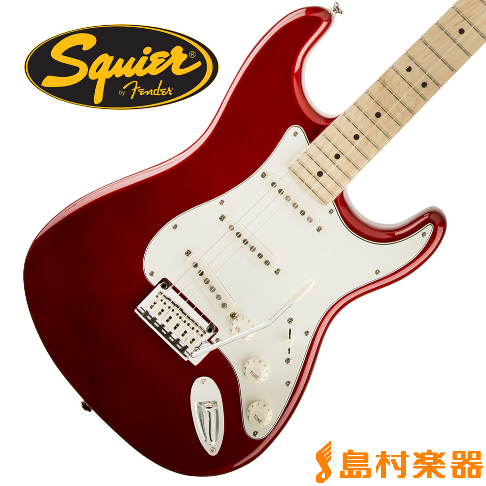 【FENDER SQUIRE mini】/ RED / ソフトケース付き