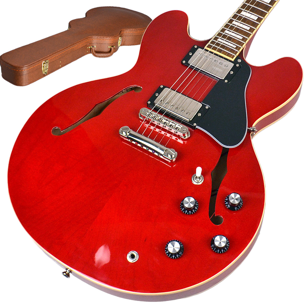 Burny SRSA65 Cherry エレキギター セミアコ ES-335タイプ 【バーニー】【ハードケース付属】 | 島村楽器