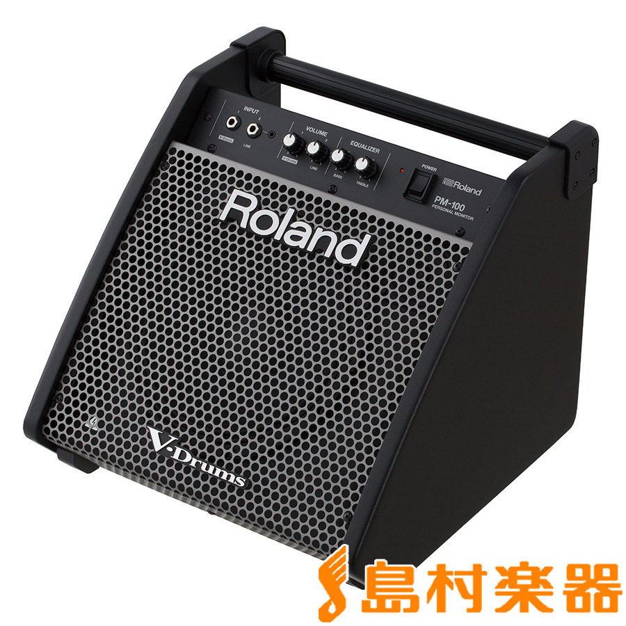 【マラソン期間中 エントリーでさらP5倍】Roland Personal Monitor PM-100 パワードモニターアンプ [ V-Drums / 電子パーカッション ]専用 ローランド PM100｜島村楽器