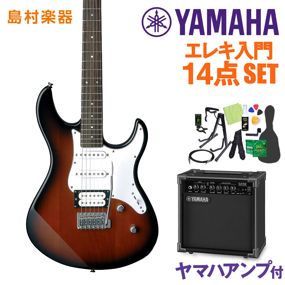 楽天市場】YAMAHA ヤマハ PACIFICA112V OVS エレキギター初心者14点