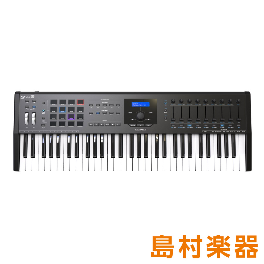 ARTURIA KeyLab61 MK2 (ブラック) 61鍵盤 MIDIキーボード アートリア