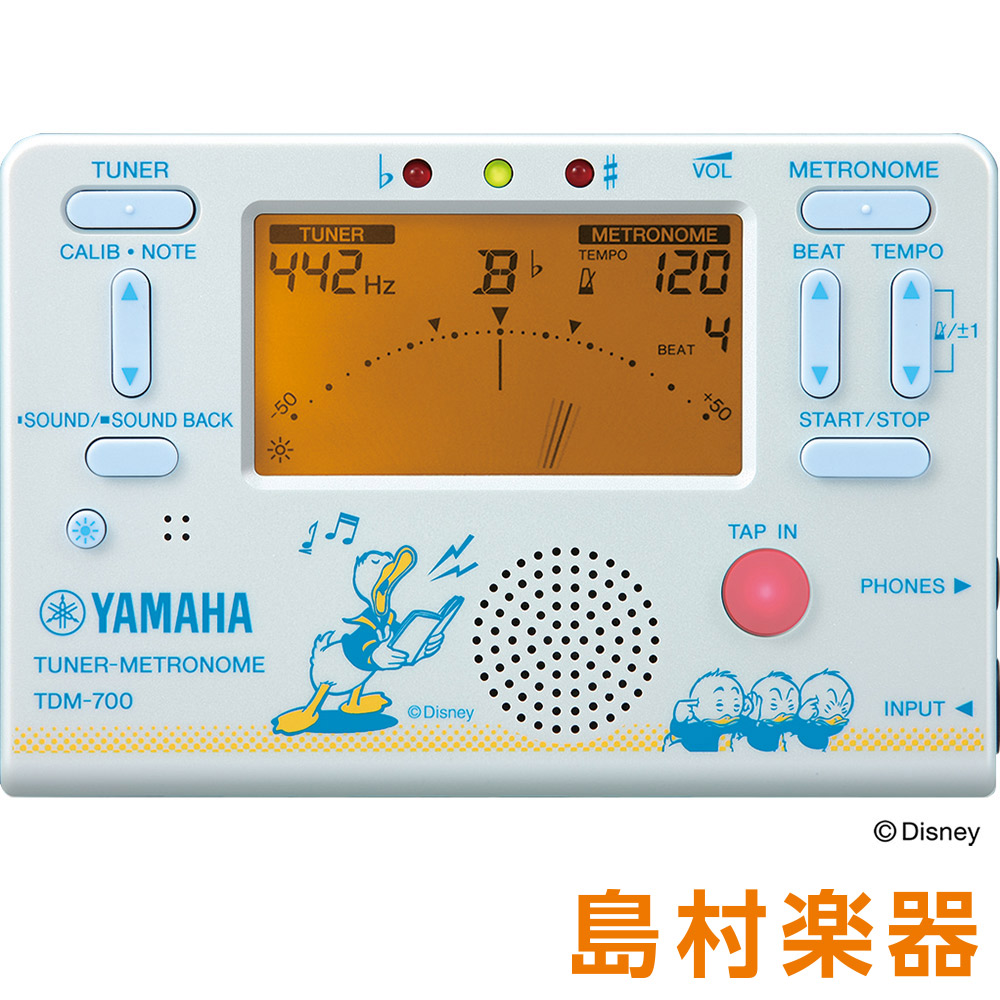 楽天市場 Yamaha Tdm 700 チューナー メトロノーム ディズニー ドナルドダック ヤマハ Tdm700 数量限定品 島村楽器