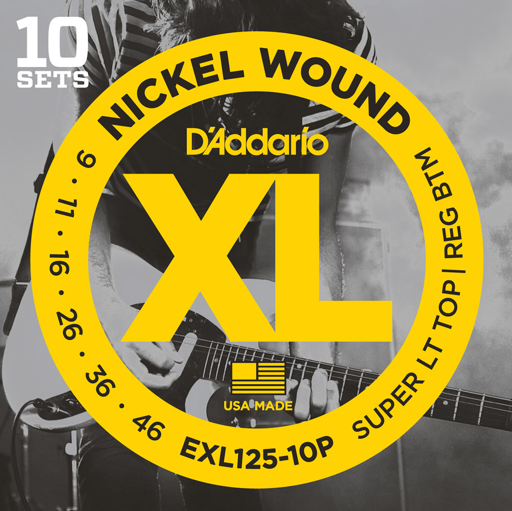 【マラソン期間中 エントリーでさらにP5倍】 D'Addario EXL125/10P 09-46 スーパーライトトップレギュラーボトム 10セット ダダリオ エレキギター弦 お買い得な10パック
