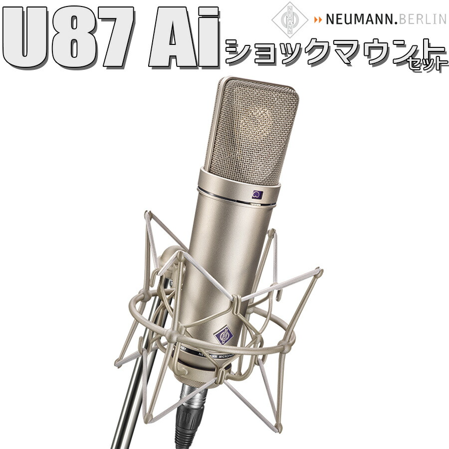 NEUMANN U87Ai Studio Set 専用サスペンション・木製ケース NEUMANN(ノイマン) U87Ai studio set（専用木箱・サスペンション付き