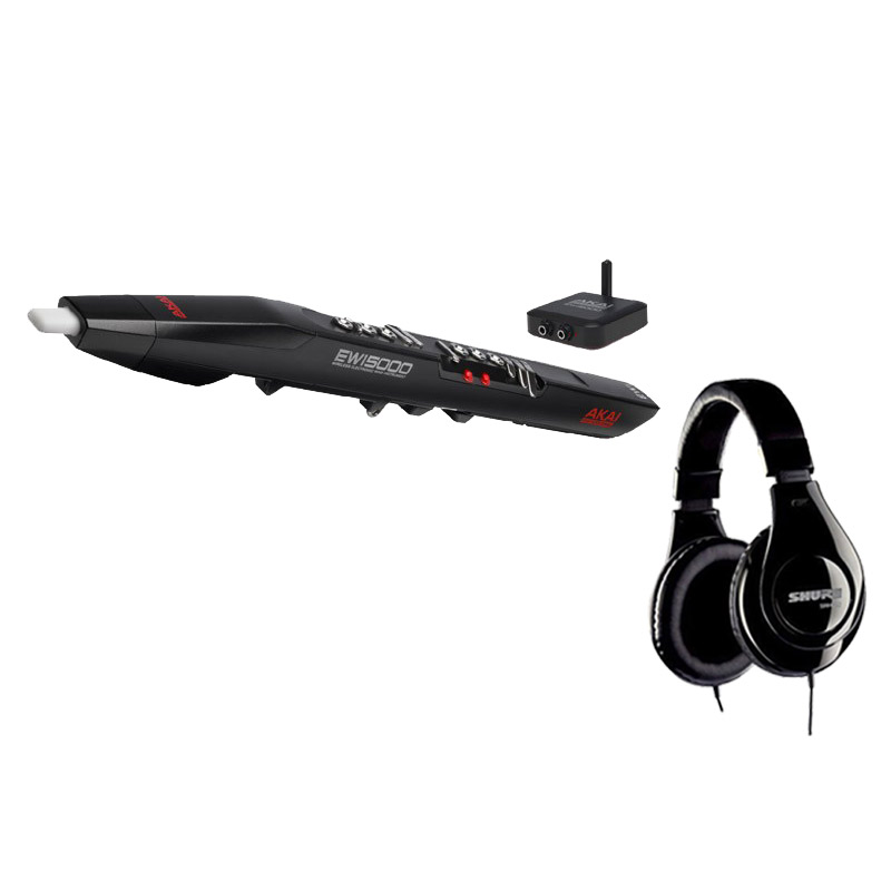 【マラソン期間中 エントリーでさらP5倍】AKAI EWI5000J サイレントセット (ワイヤレス ウインドシンセサイザー + ヘッドホン) 初心者セット アカイ｜島村楽器