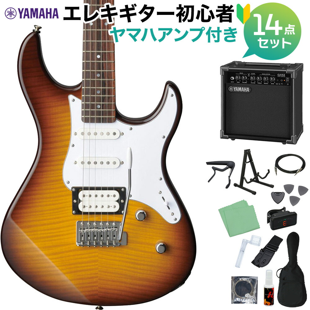 店舗良い YAMAHA ヤマハ PACIFICA212VFM TBS エレキギター 初心者14点