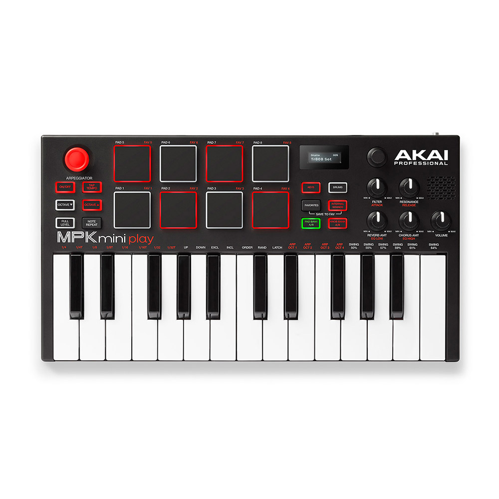 楽天市場】AKAI MPK mini Play MK3 MIDIキーボード 音源内蔵 ...