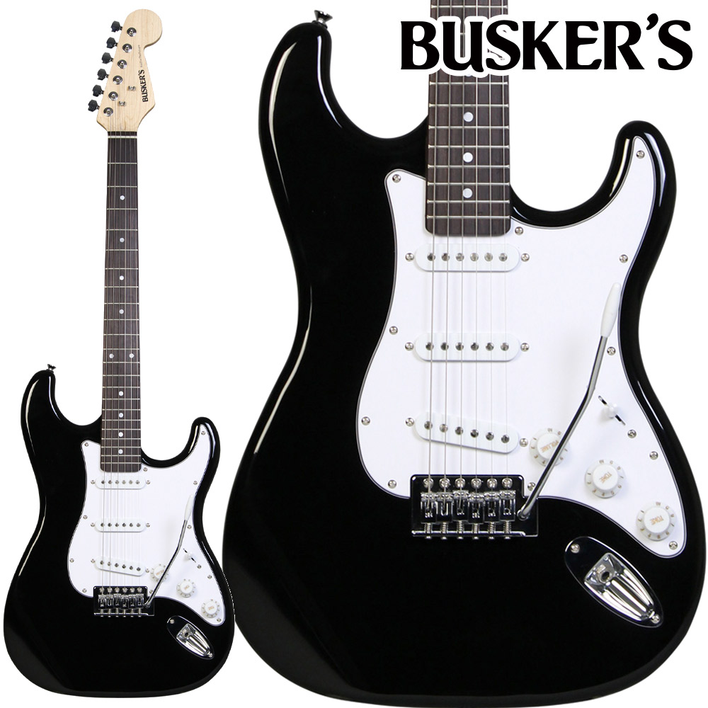 休日限定 エレキギター Bst Std Busker S Blk バスカーズ エレキギター Jeanclaudearts Com