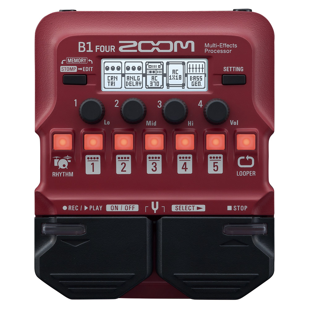 楽天市場】ZOOM B1 FOUR ベースマルチエフェクター : chuya