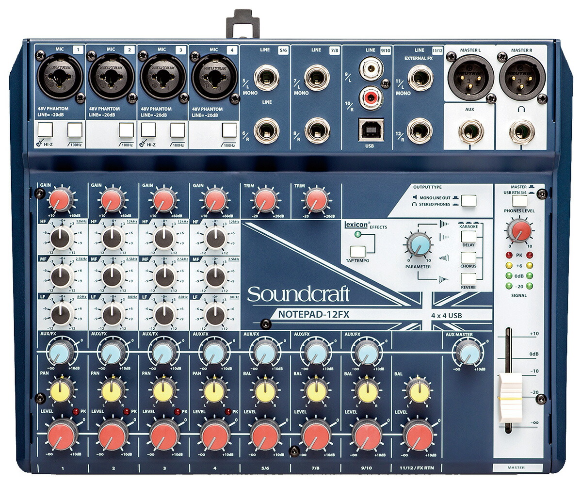 楽天市場】Soundcraft Notepad-8FX アナログミキサー/USB