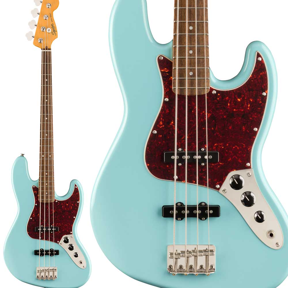 【マラソン期間中 エントリーでさらP5倍】Squier by Fender Classic Vibe &rsquo;60s Jazz Bass Laurel Fingerboard Daphne Blue エレキベース ジャズベース スクワイヤー / スクワイア｜島村楽器