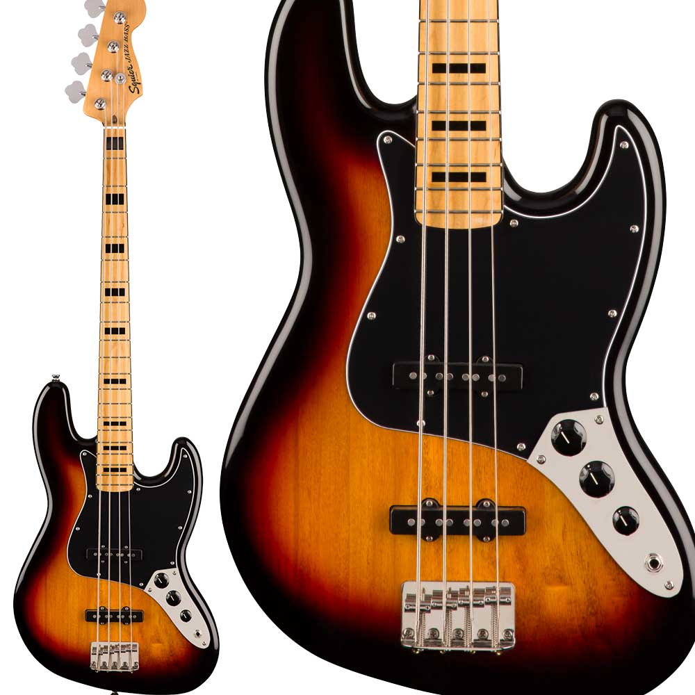 Squier by Fender⭐️ ジャズベース サンバースト 現行モデル Amazon | Squier by Fender エレキベース Classic Vibe '70s