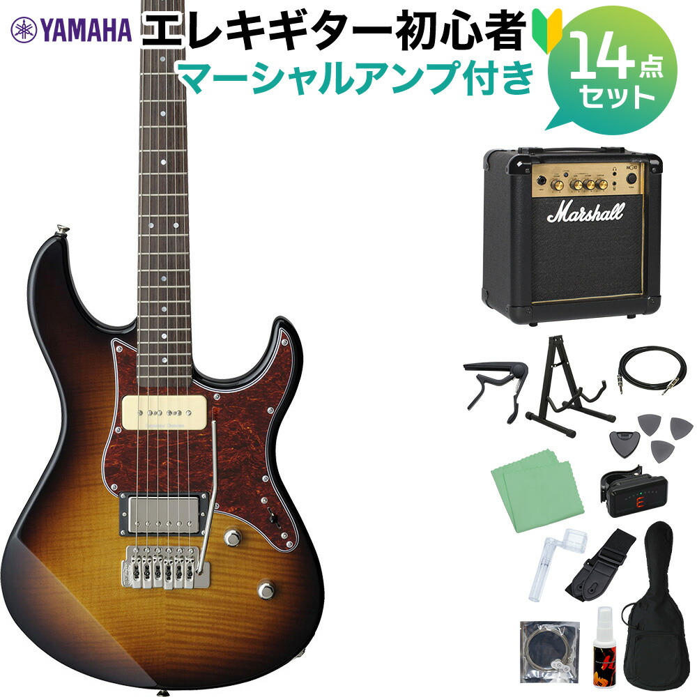 無料発送 YAMAHA ヤマハ PACIFICA611VFM TBL エレキギター初心者14点セット トランスルーセントブラック 