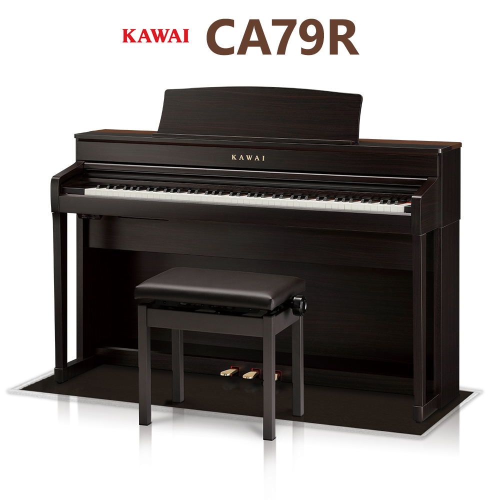 8 31迄 ヘッドホンプレゼント ヤマハ Kawai Ca79r Ca79r ブラック遮音カーペット 小 セット 電子ピアノ 鍵盤 島村楽器 プレミアムローズウッド調仕上げ 木製鍵盤 カワイ 配送設置無料 代引不可 島村楽器