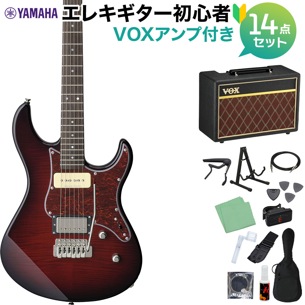 人気の春夏 YAMAHA PACIFICA611VFM DRB エレキギター初心者14点セット